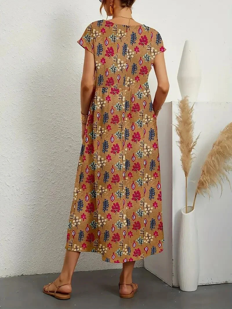 Nicole® | Long Cotton Summer Dress, Elegant And Comfortable - Image 3