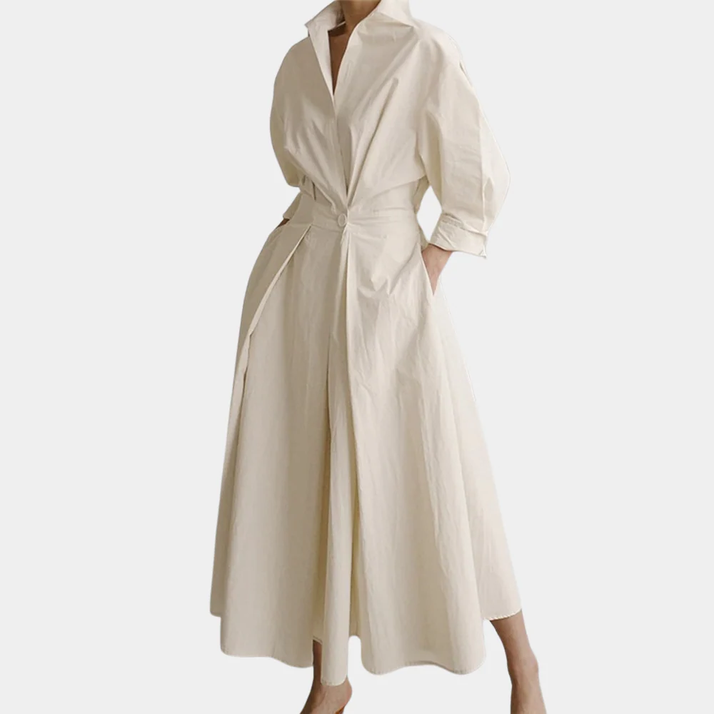Niki® | Long Linen Dress For Women - Image 3