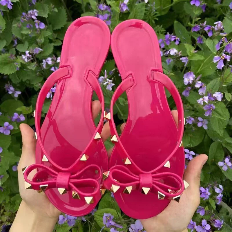 Nikki® | Studded Bow-Knot Flip-Flops Sandals - Image 3