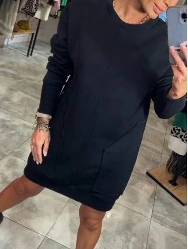 Nina | Comfortable oversized sweatshirt dress - Image 3