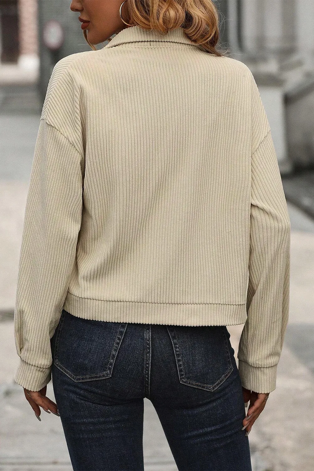 Nina | Jacket with pockets, collar and buttons - Image 2