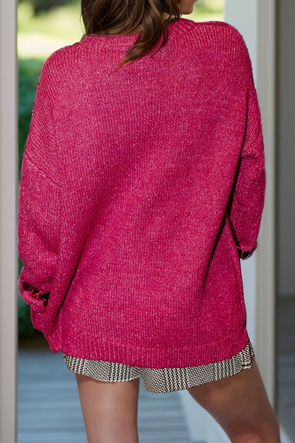 Nina | Long-sleeved sweater with sequins and a crew neck - Image 3