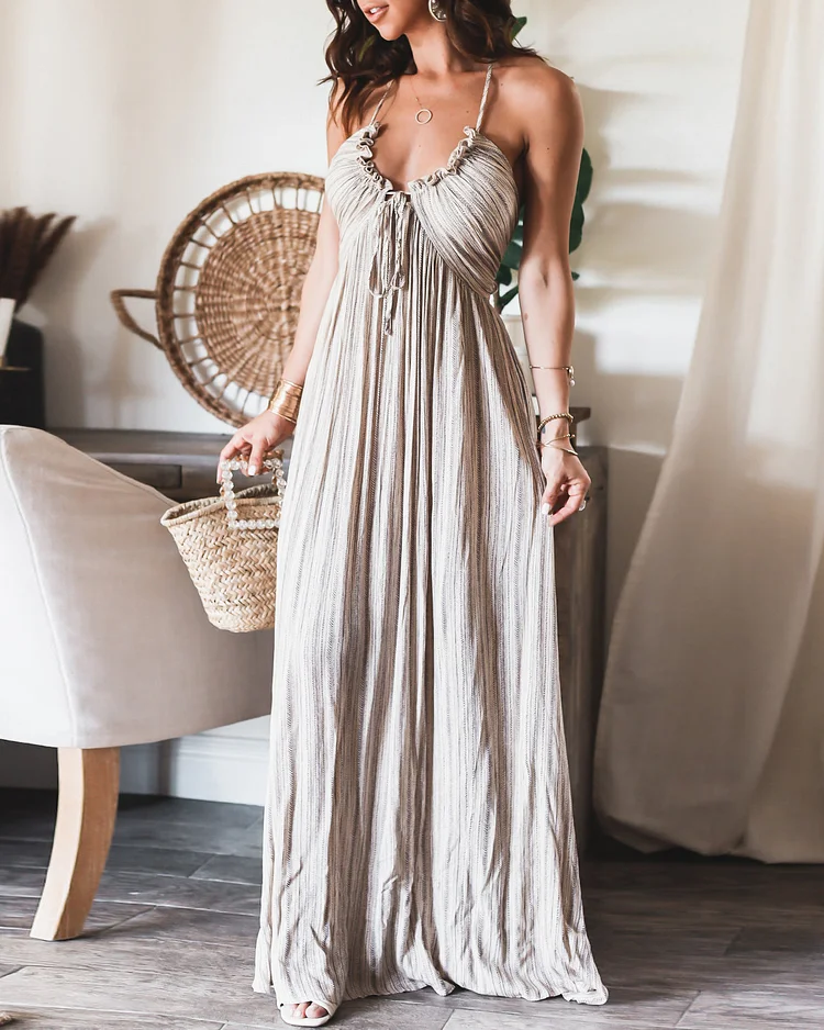 Nina® | Sleeveless Pleated Dress