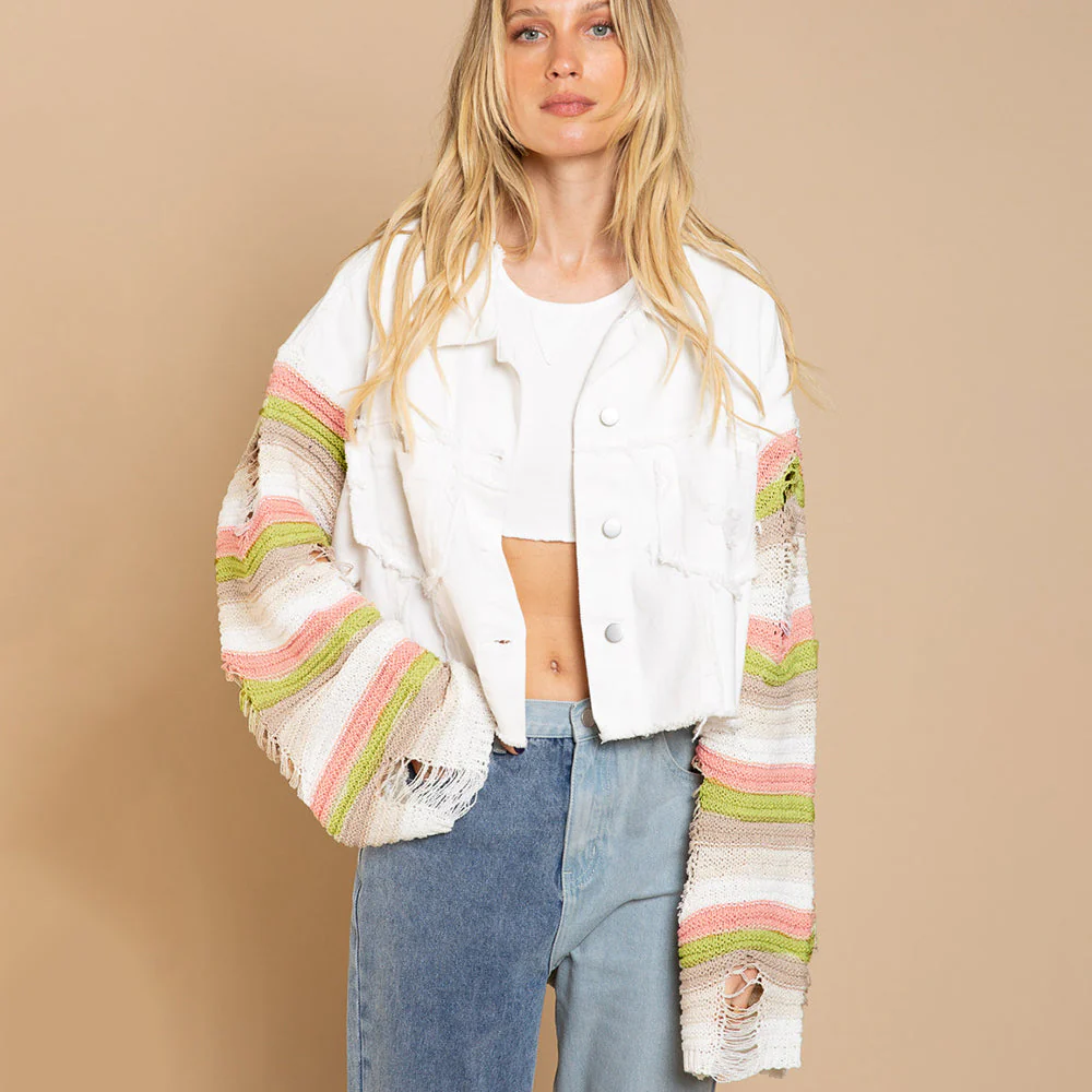 Ninon | Patchwork cardigan for women
