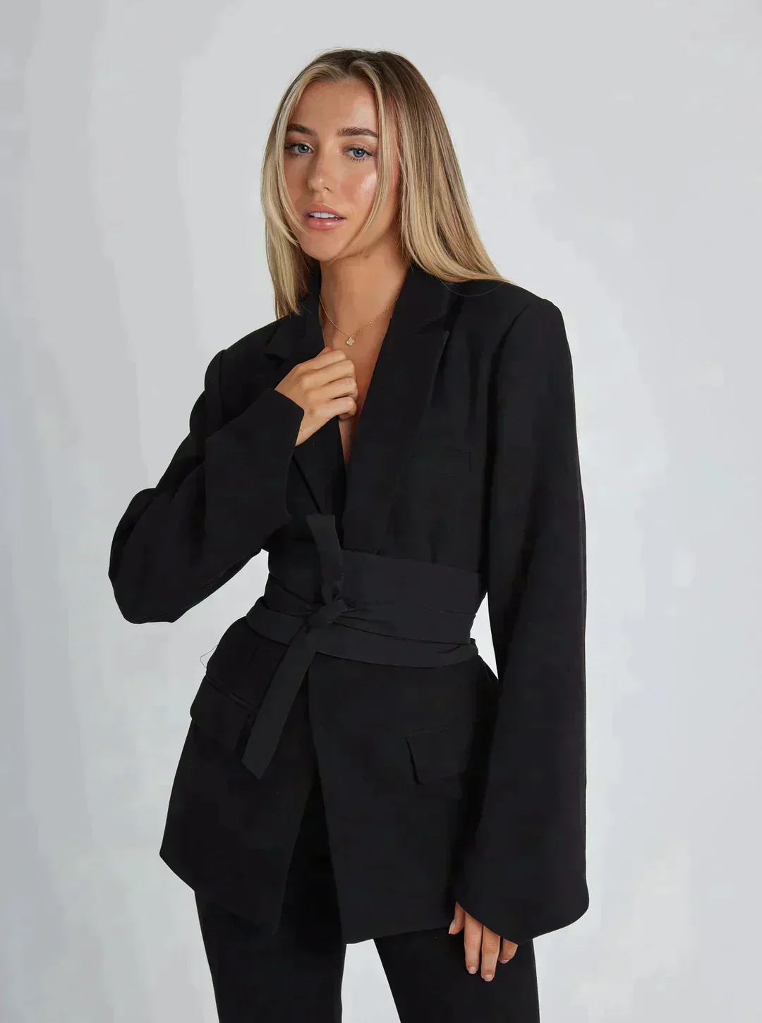 Noelia | Blazer with additional belts - Image 7