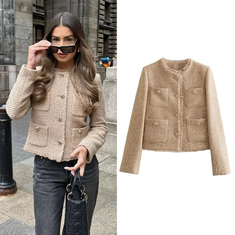 Noelia | Fashionable short tweed jacket for women - Image 5