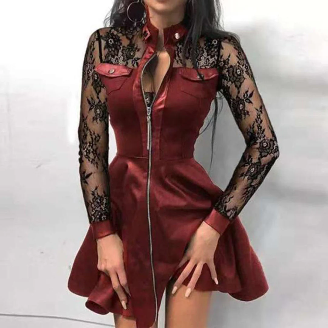 Nolwenn® | Fashionable Dress With Zipper - Image 3