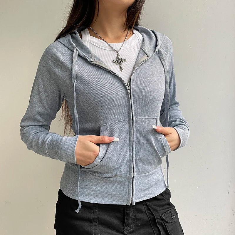 Nora | Casual zip up sweatshirt for women - Image 6