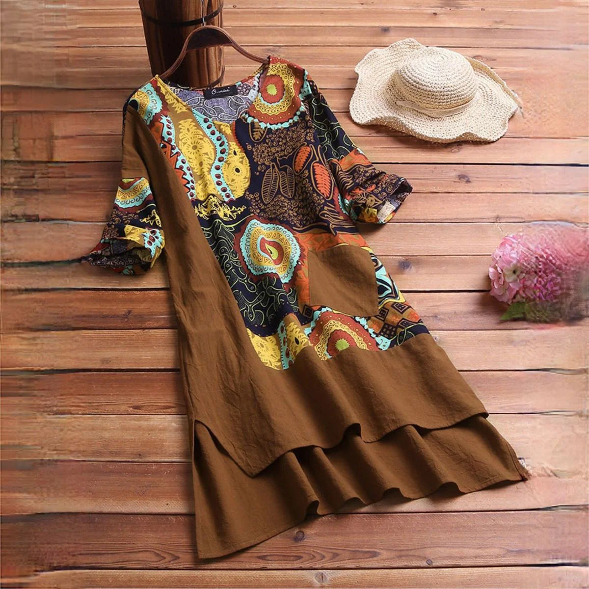 Nora® | Elegant Dress With Mandala Print - Image 2