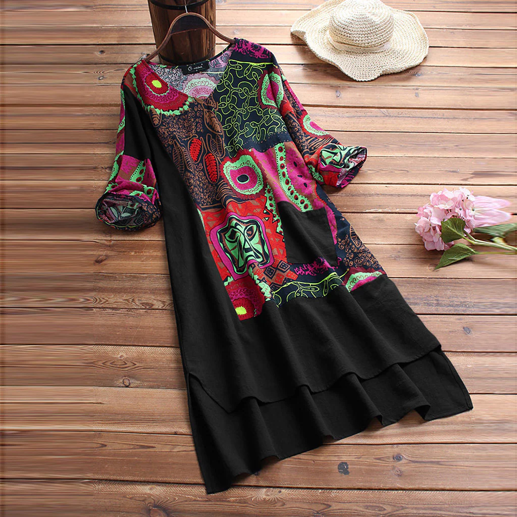 Nora® | Elegant Dress With Mandala Print - Image 4