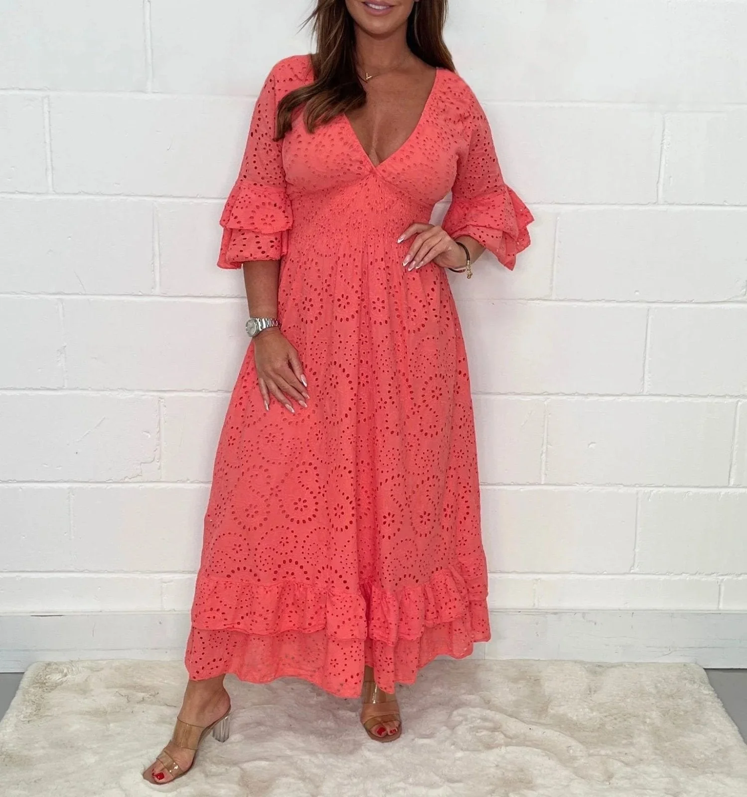 Nora® | Fashionable Dress With Ruffled Sleeves - Image 5