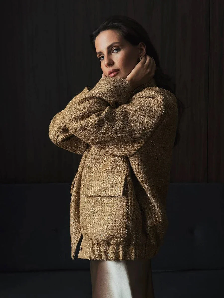Nora® | Shiny tweed jacket for women - Image 2
