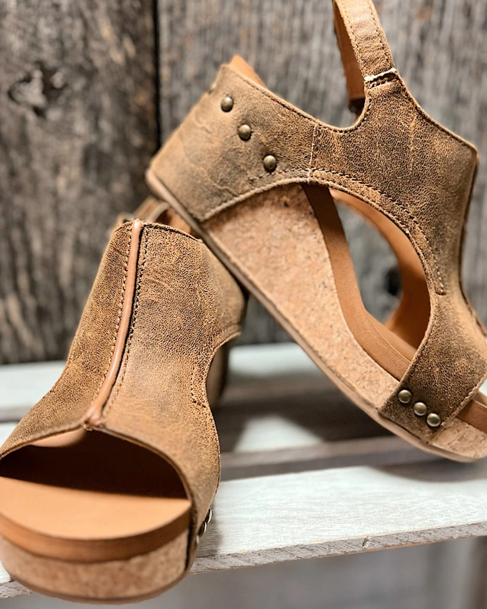 Nora® | Tulum Sandals Comfortable Open Toe Leather Wedges - Image 7