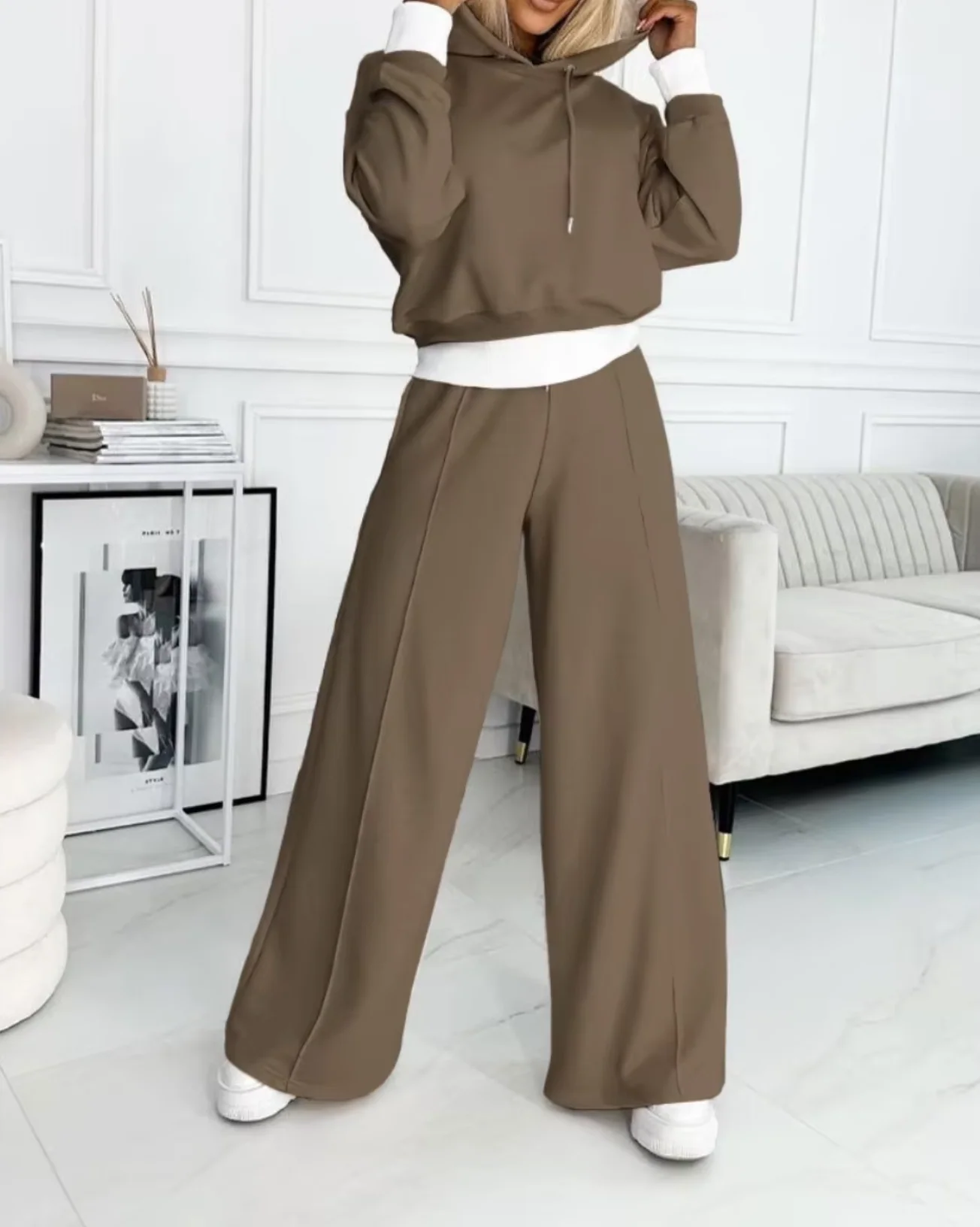 Nora | Two piece set with hoodie and wide leg pants - Image 6