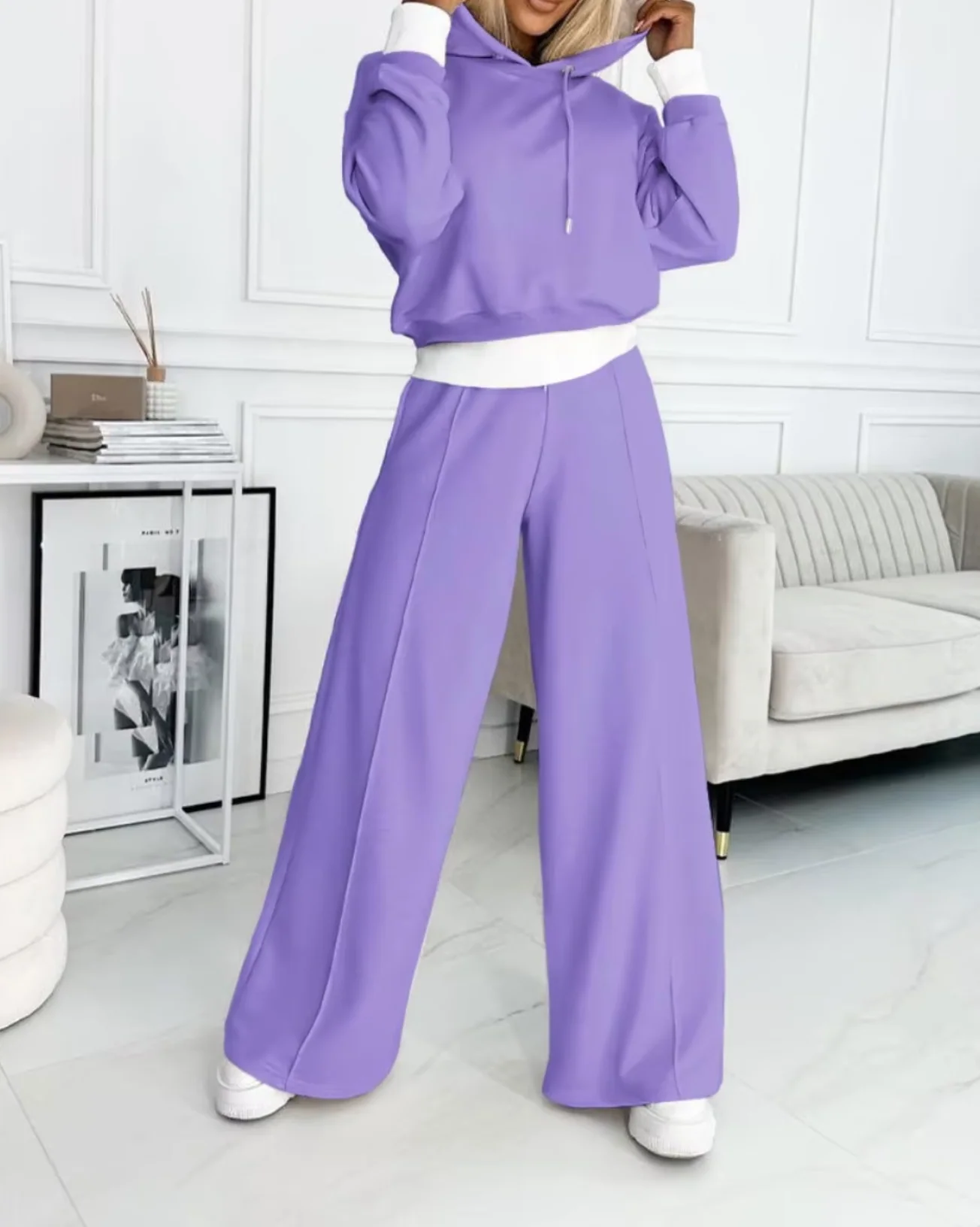 Nora | Two piece set with hoodie and wide leg pants - Image 7
