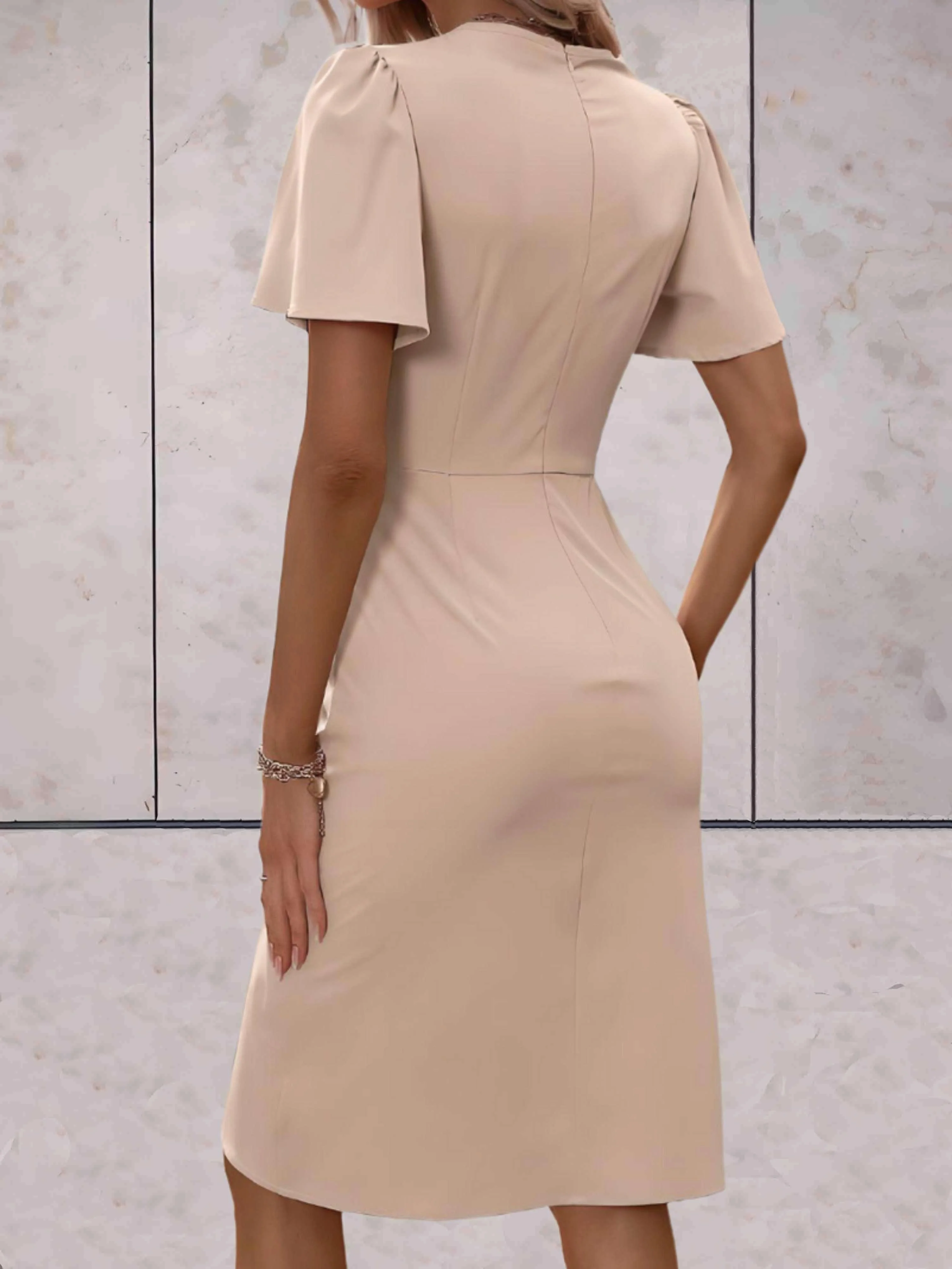 Norma® | Classic V-Neck Wrap Dress - Image 12