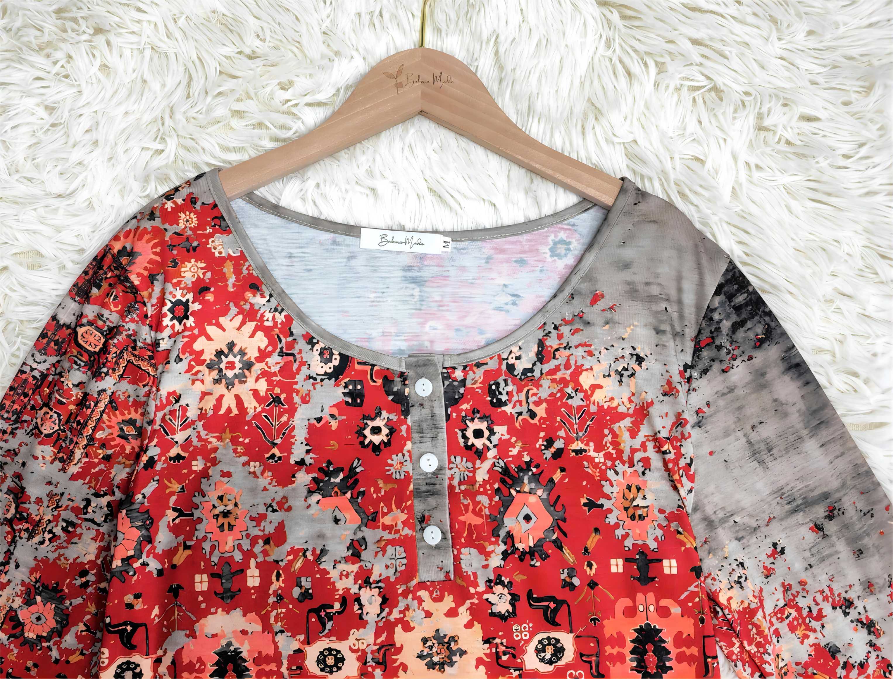 Norma® | Elegant Top With Floral Print - Image 3