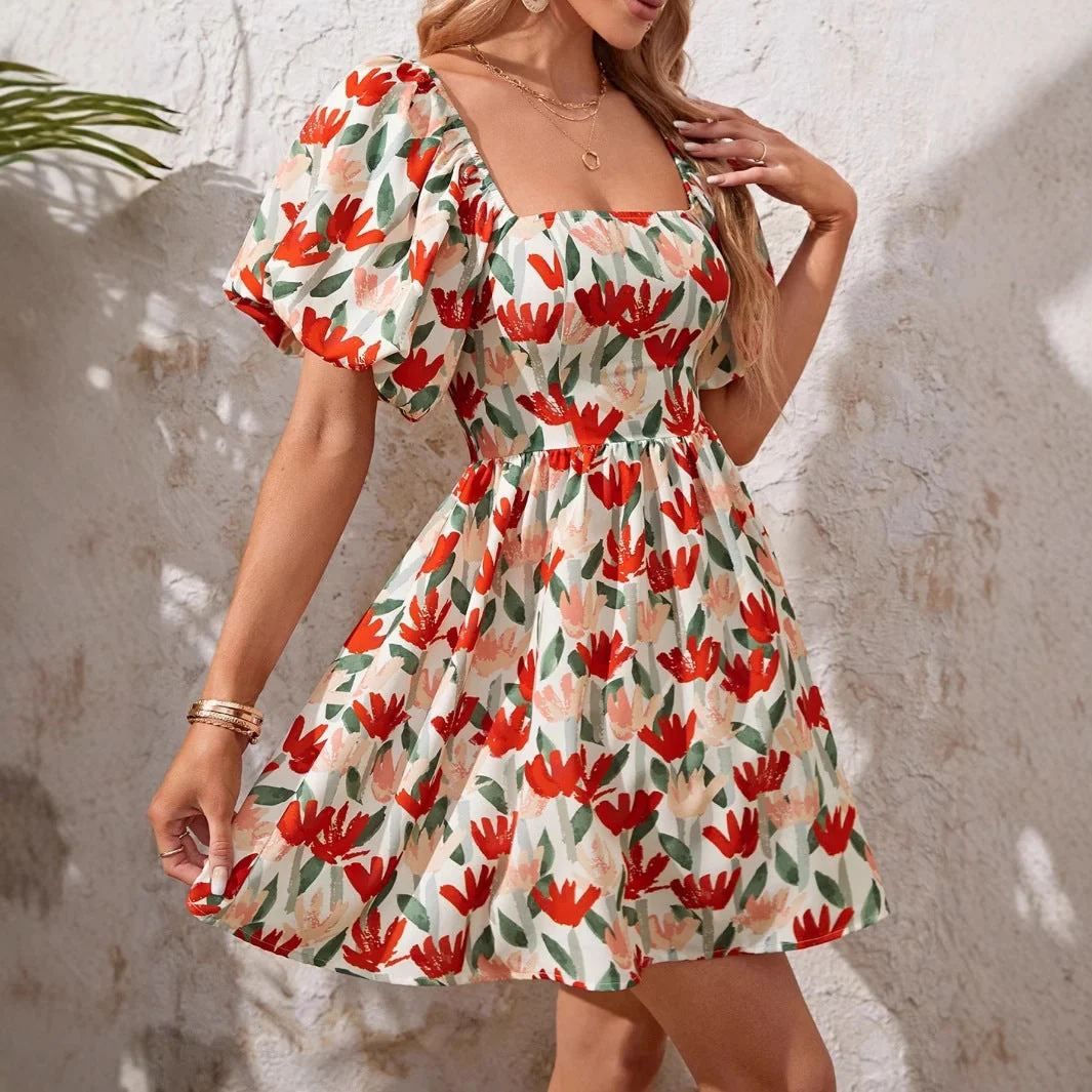 Norma® | Women'S Floral Pattern Summer Dress - Image 4