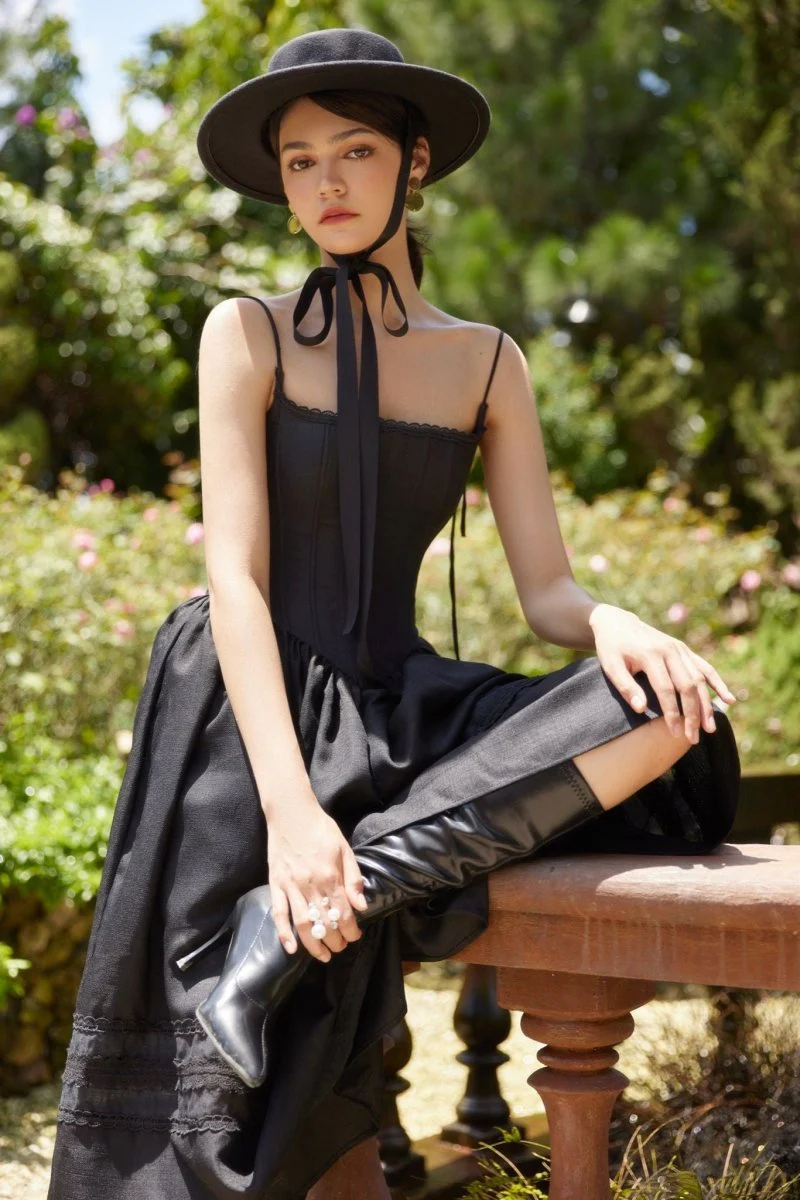 Nuria® | A-Line Midi Slip With Lace Trim