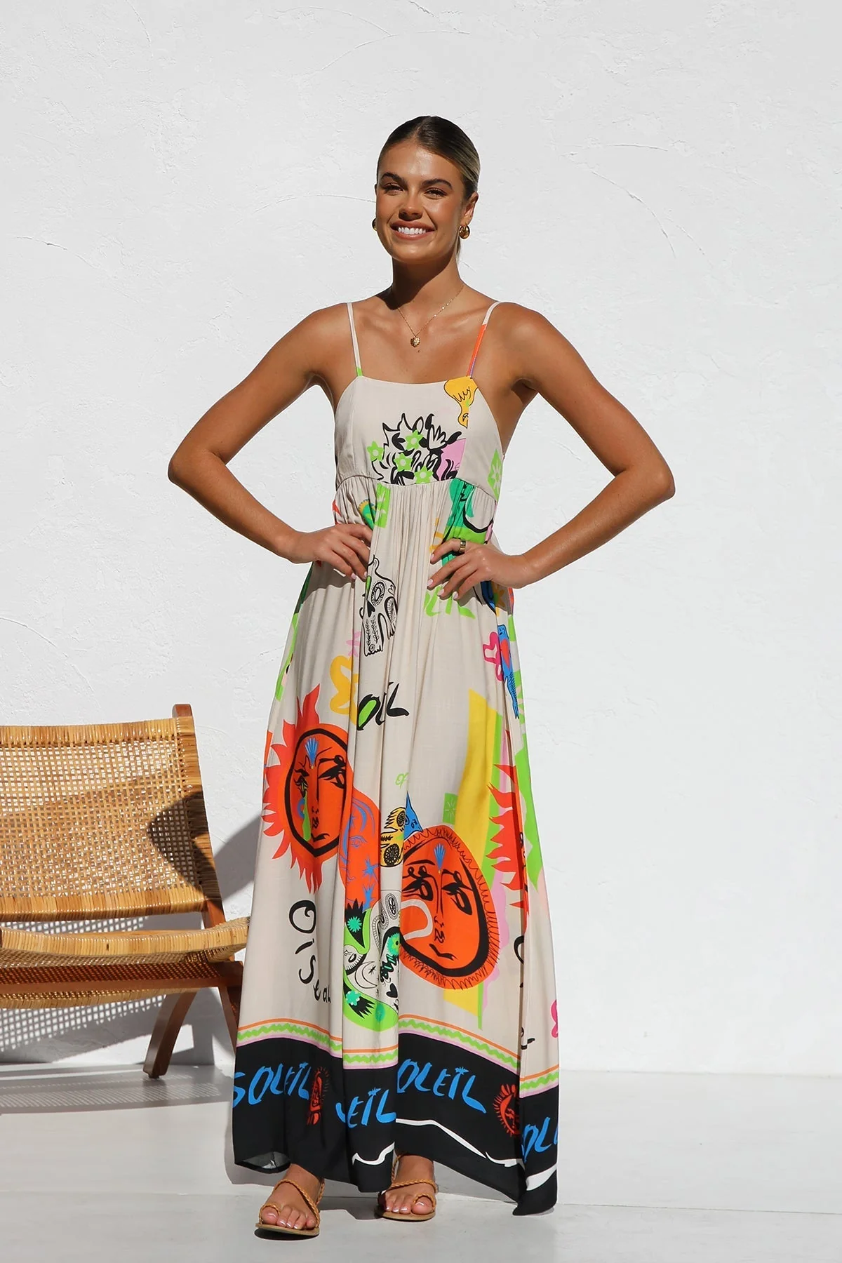 Nuria® | Dress Orange Multi - Image 7
