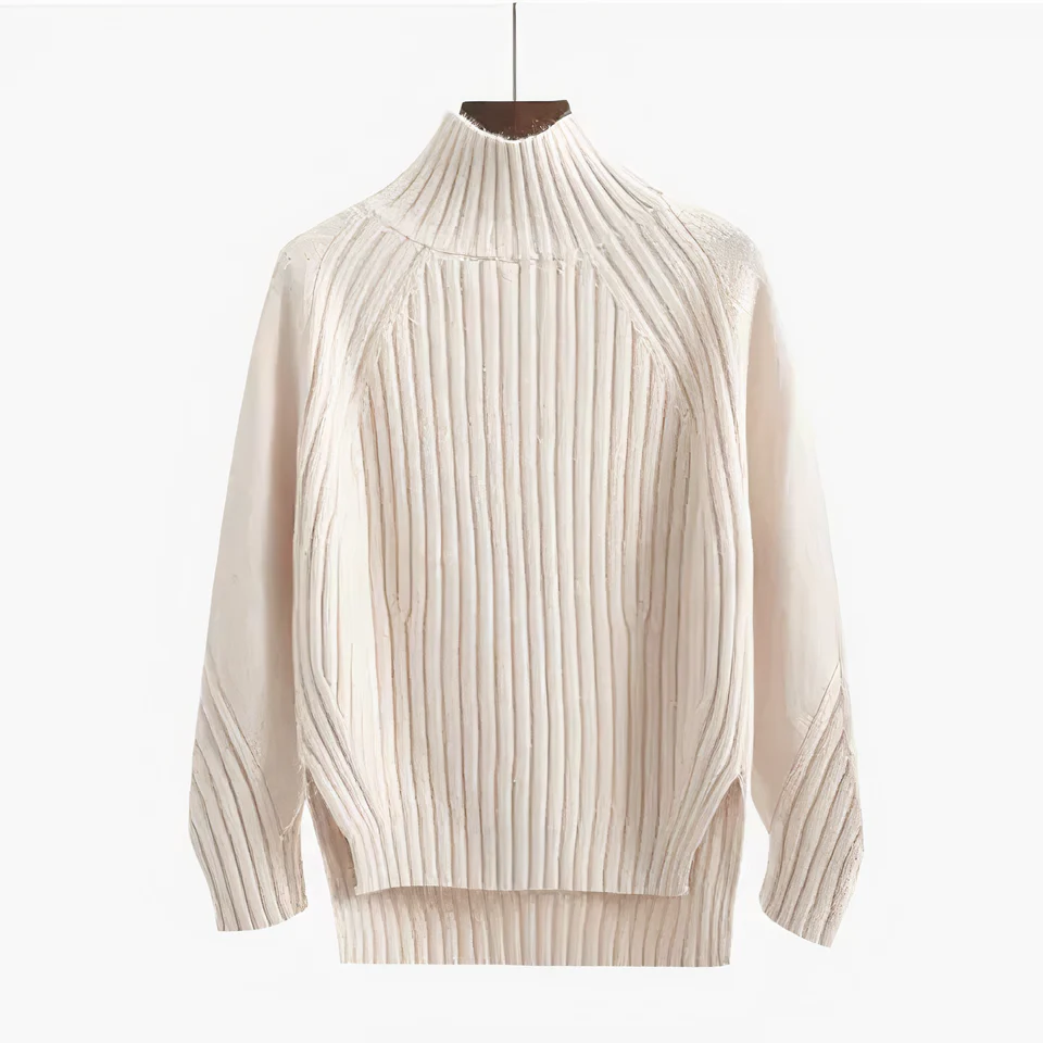 Nuria® | Round neck knitted sweater - Image 3