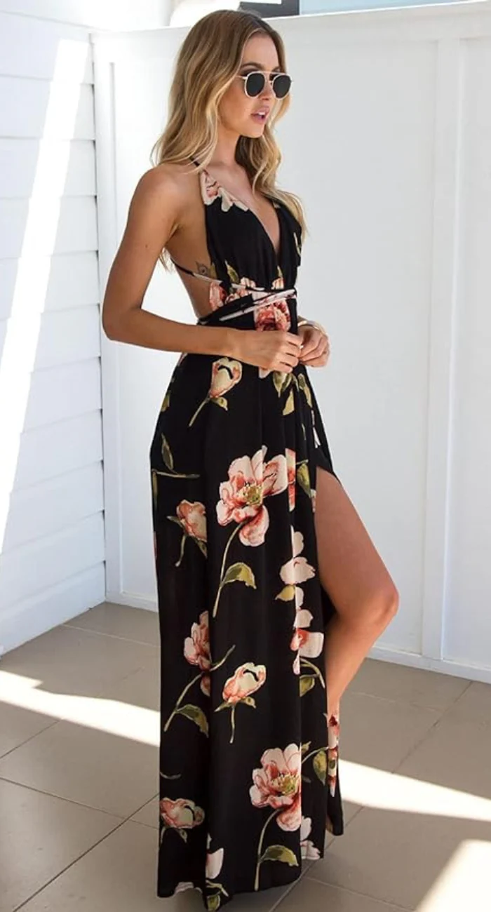 Nuru® | Women'S Floral Pattern Maxi Dress - Image 2