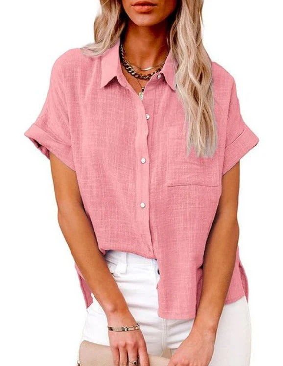 Ofelia® | Casual Blouse Made Of Cotton And Linen - Image 3