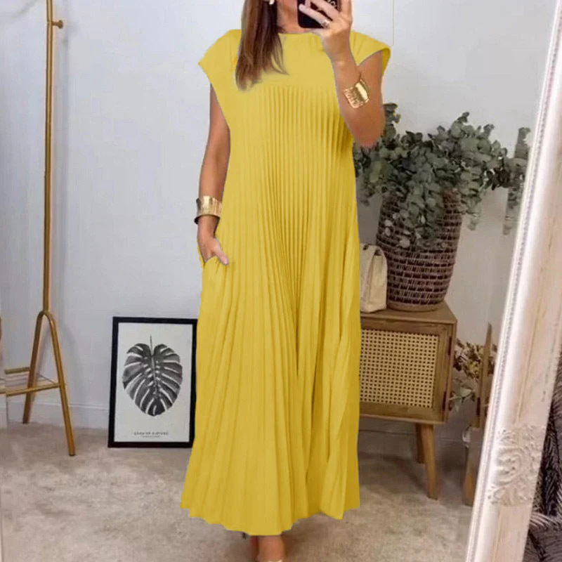 Ofelia® | Elegant Pleated Maxi Dress - Image 5
