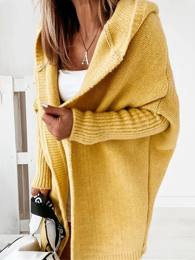 Ofelia® | Mid-length hooded coat with plain seams