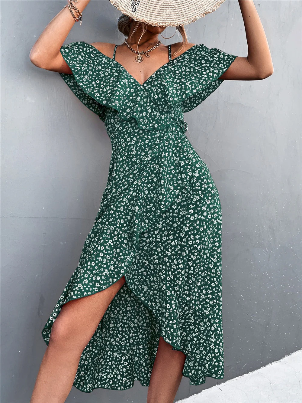 Olga® | Dress Flowers And Off-Shoulder - Image 2