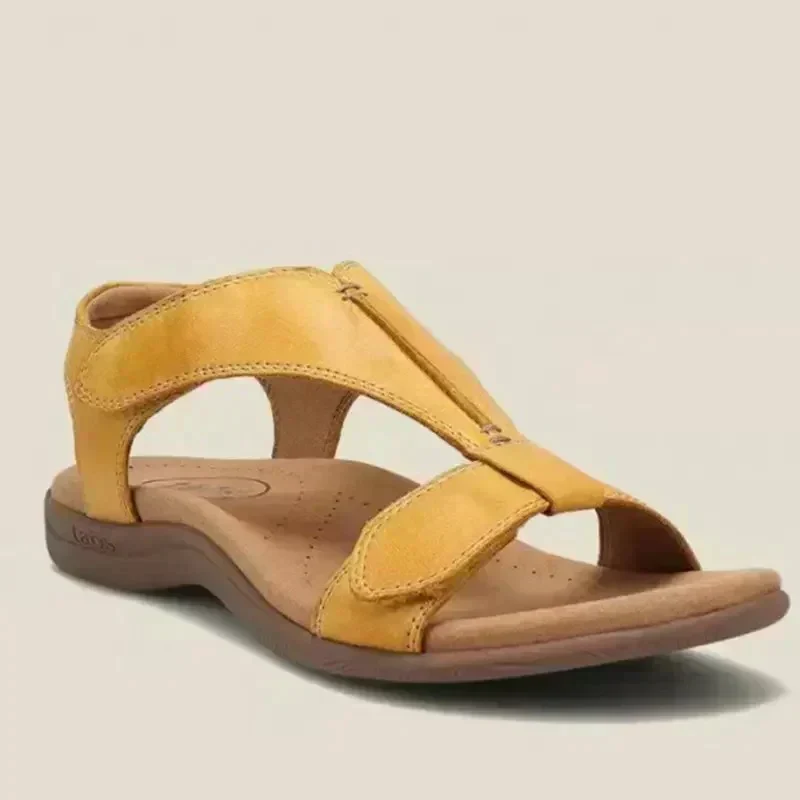 Olga® | Katie Adjustable Leather Summer Sandals With Arch Support - Image 2