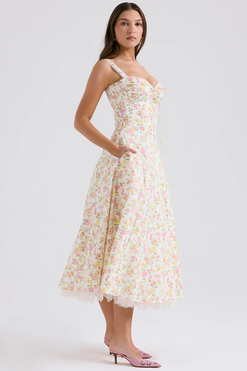 Olga® | Ruched Floral Maxi Dress - Image 3