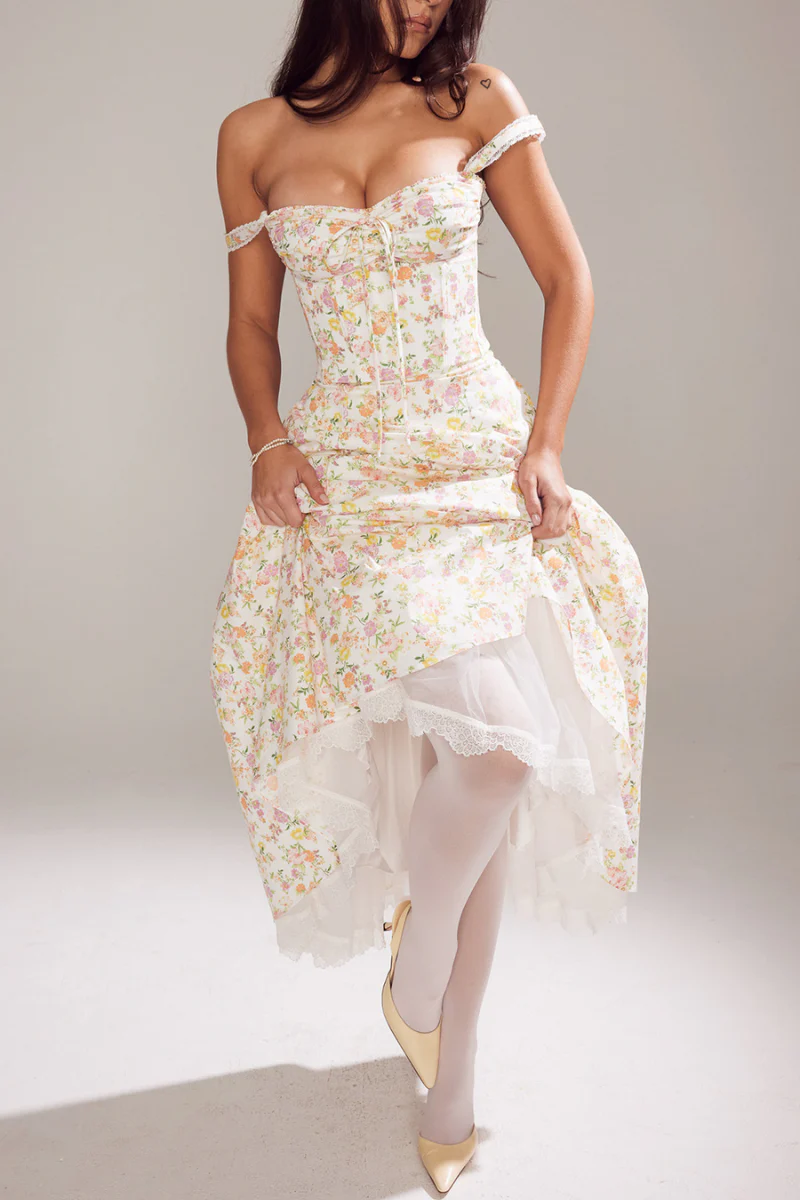 Olga® | Ruched Floral Maxi Dress - Image 6