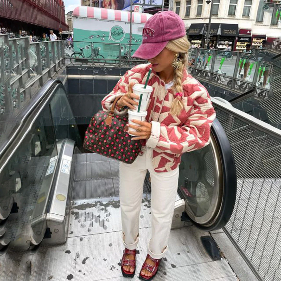 Olga | Floral printed blazer for women - Image 2