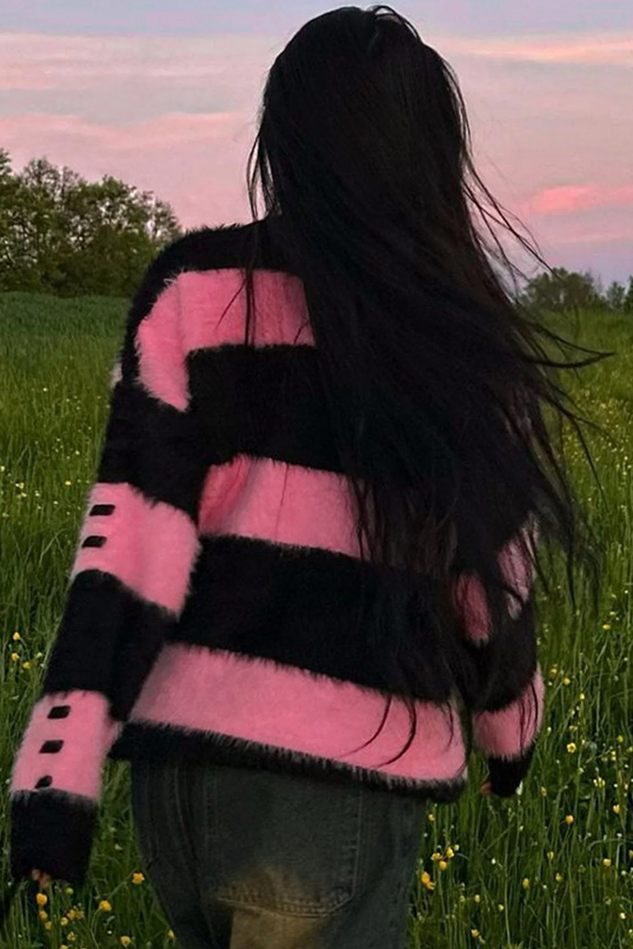 Olivia | Contrast Sweater Rabbit Plush Doll Sweater - Image 5