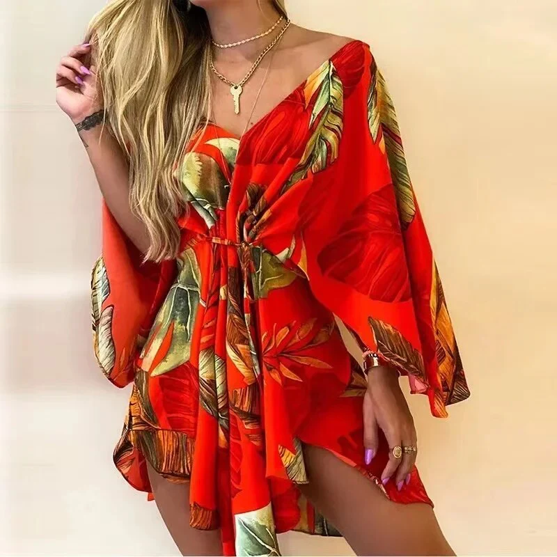 Ora® | Elegant Patterned Dress - Image 3