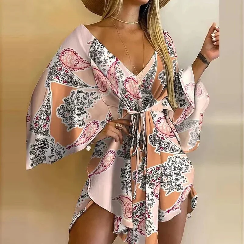 Ora® | Elegant Patterned Dress - Image 4