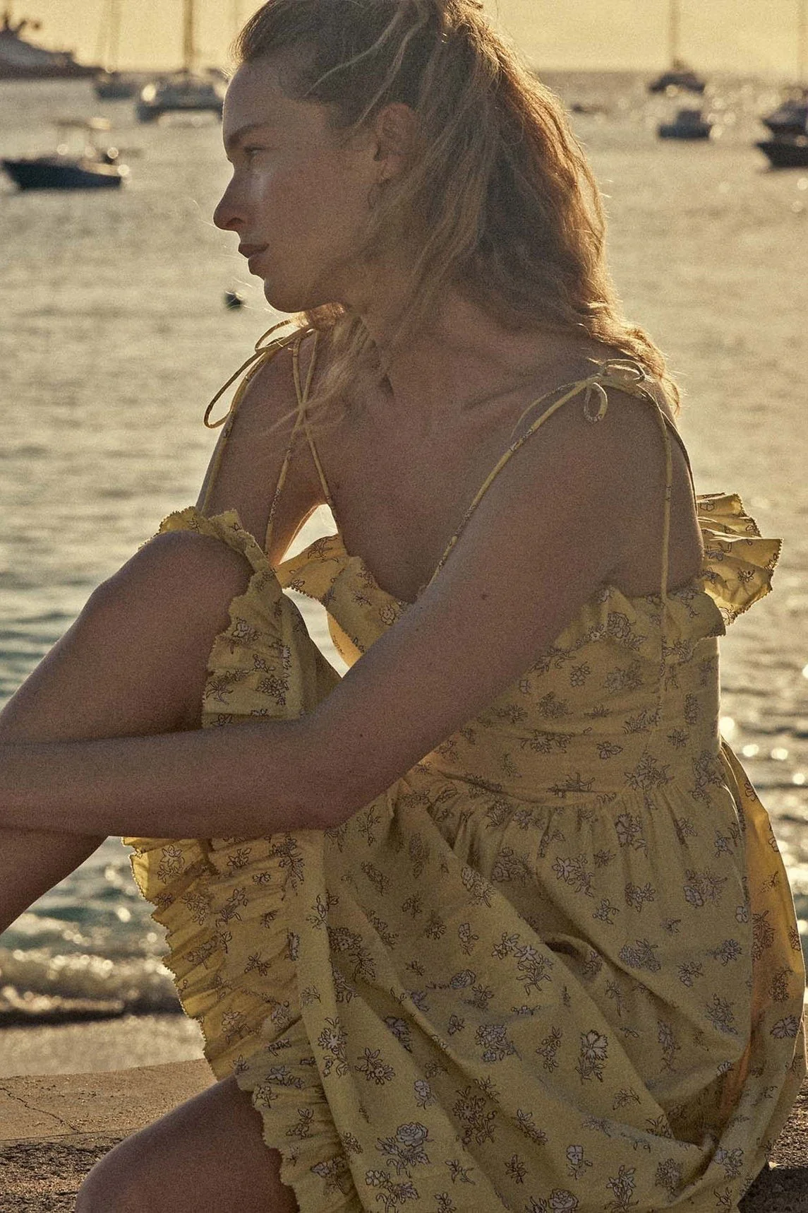 Oriana® | Printed Midi Slip With Ruffle Trim - Image 3