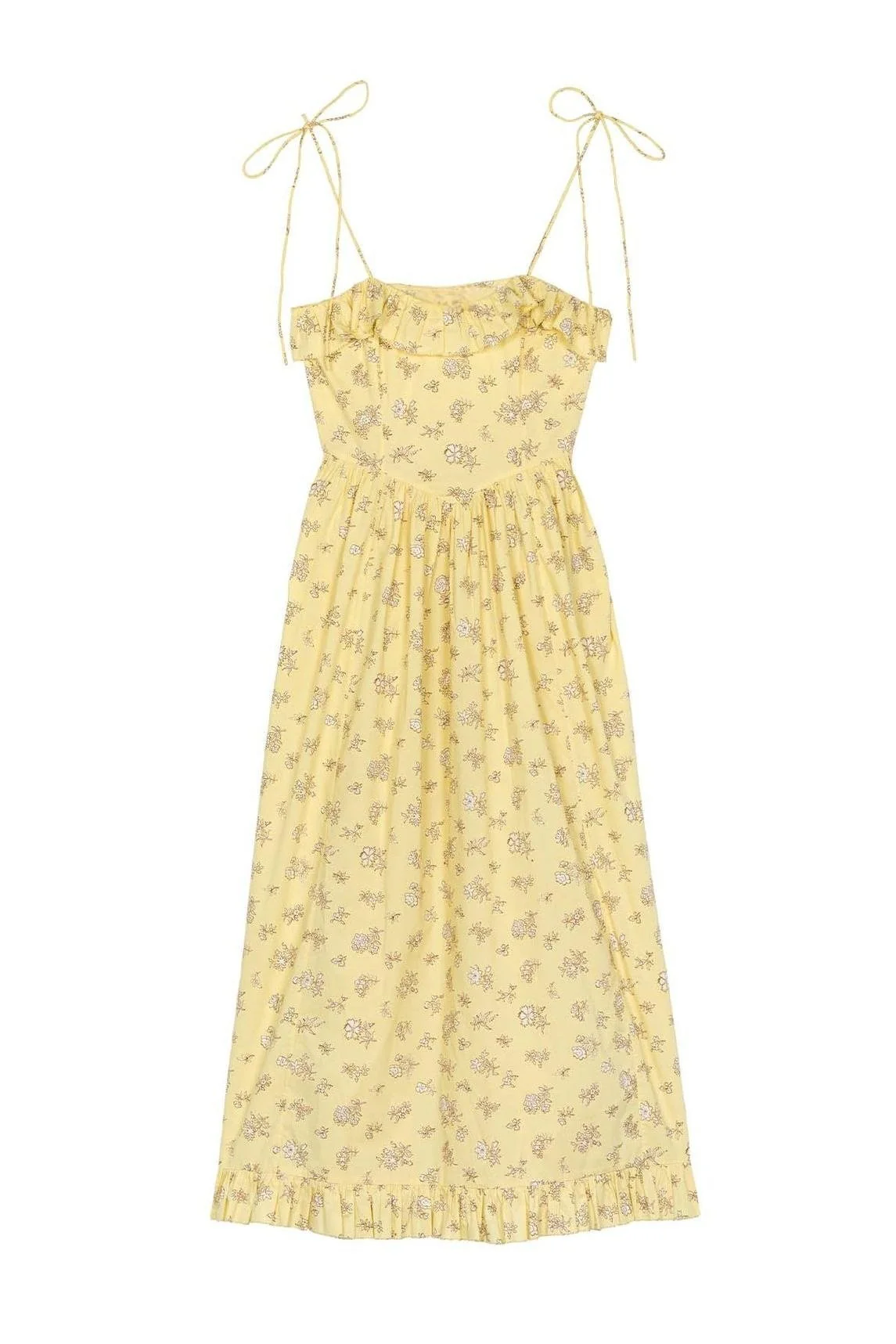 Oriana® | Printed Midi Slip With Ruffle Trim - Image 5