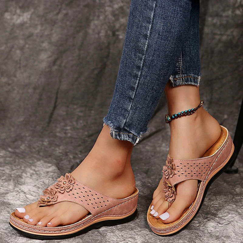 Oriana® | Women'S Blumen Cut-Out Slide Sandals - Image 6
