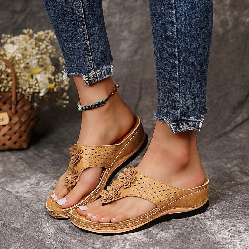Oriana® | Women'S Blumen Cut-Out Slide Sandals - Image 7