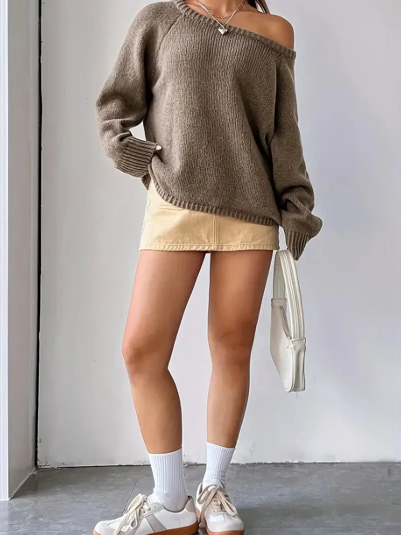 Oriana | Off-the-shoulder knit sweater - Image 4