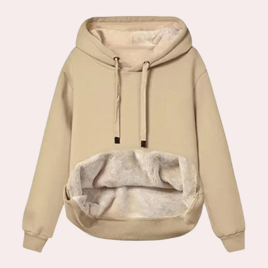 Ornella | Fashionable and minimalist winter hoodie - Image 3