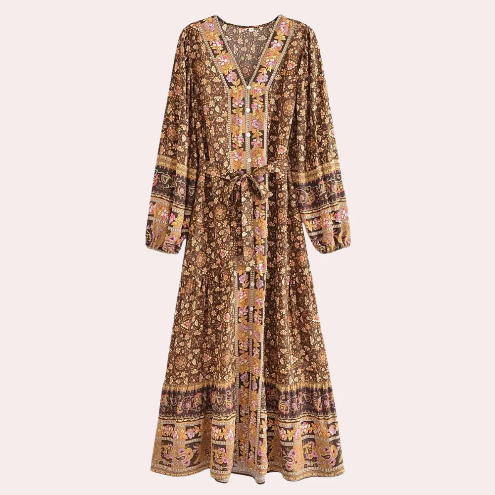 Othilie® | Long Women'S Dress With Buttons - Image 5