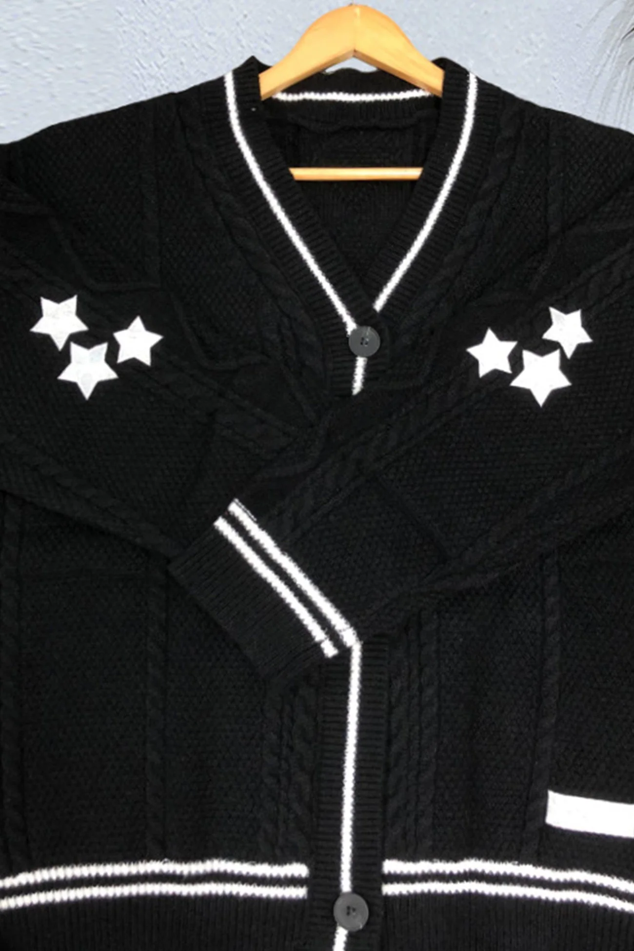 Otilia | Cardigan with five-pointed star embroidery - Image 6