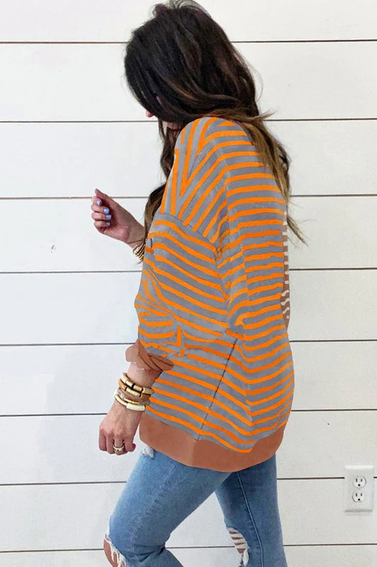 Otilia | Oversized sweatshirt with dropped shoulders in a color block look - Image 17