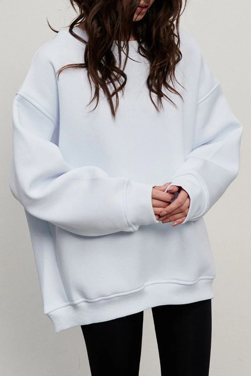 Paloma | Casual plain plain O-neck tops - Image 26