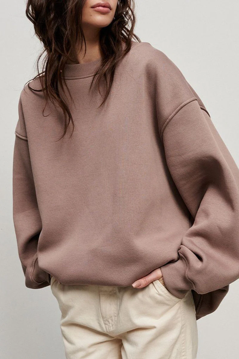 Paloma | Casual plain plain O-neck tops - Image 39