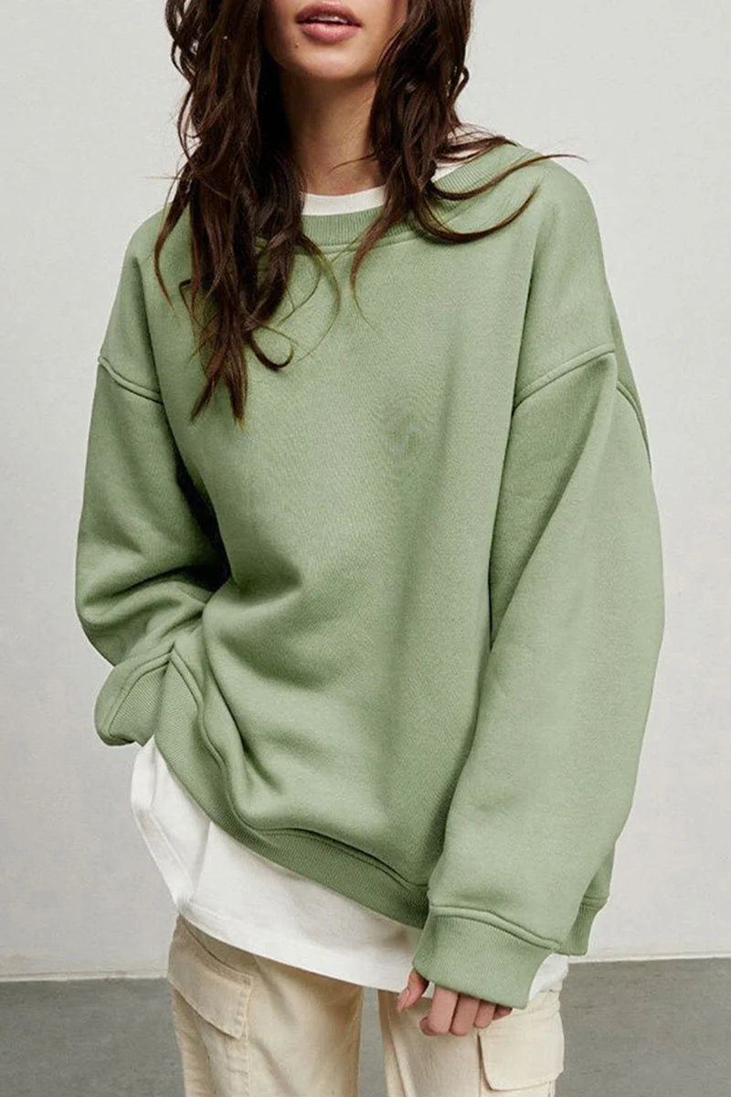 Paloma | Casual plain plain O-neck tops - Image 9