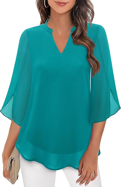 Paloma® | Jette blouse with superpositions for women - Image 2